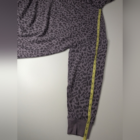 Buffalo David Bitton Womens Large Purple Leopard Print Hoodie - No Pockets - Picture 11 of 13